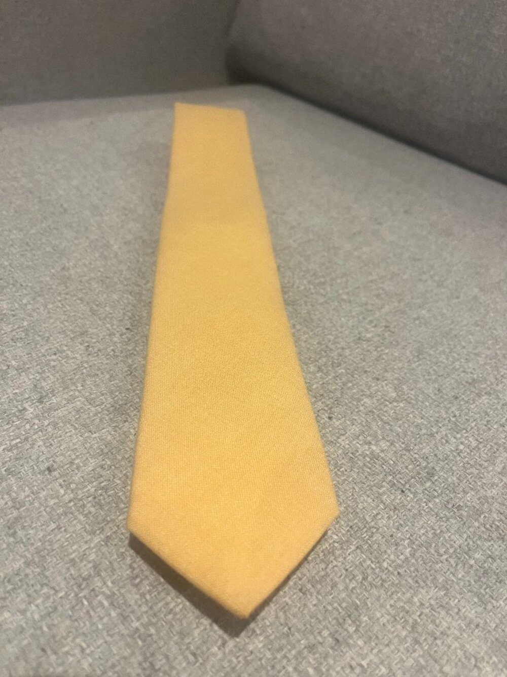 Men's Tie. Wool/Silk/Cotton blend. Made in Italy. Yellow. NEW. Retail:$99+tax